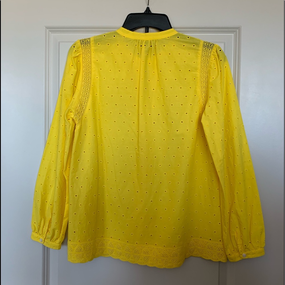 Eyelet Button-Up Shirt - image 3